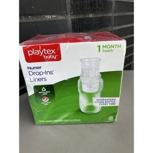Playtex Nurser Drop In Liners Disposable‎ Bottle 4oz 150 Ct. New Sealed Package